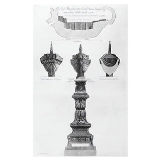 Sezione per il Luogo della Nave - Etching by G.B. Piranesi - 1778 1778 For Sale