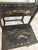 Vintage Chinoiserie Black Lacquer Folding Dressing Table/Vanity With Original Mirror and Matching Stool, 2 Pieces For Sale In Philadelphia - Image 6 of 10