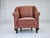 Vintage Danish Lounge Chair in Salmon Pink Furniture Velour and Ash Wood, 1950s For Sale - Image 17 of 17