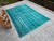 Turqouise Vintage Carpet For Sale - Image 4 of 9
