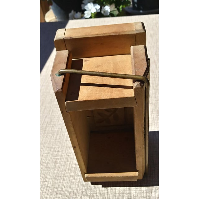 American 18th Century Wood Butter Mold For Sale - Image 3 of 4