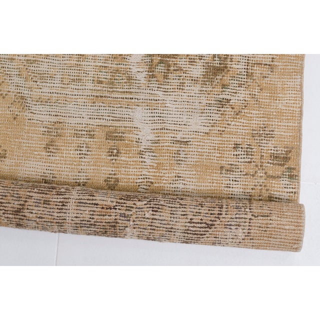 1960s Muted Beige Turkish Runner For Sale - Image 6 of 10