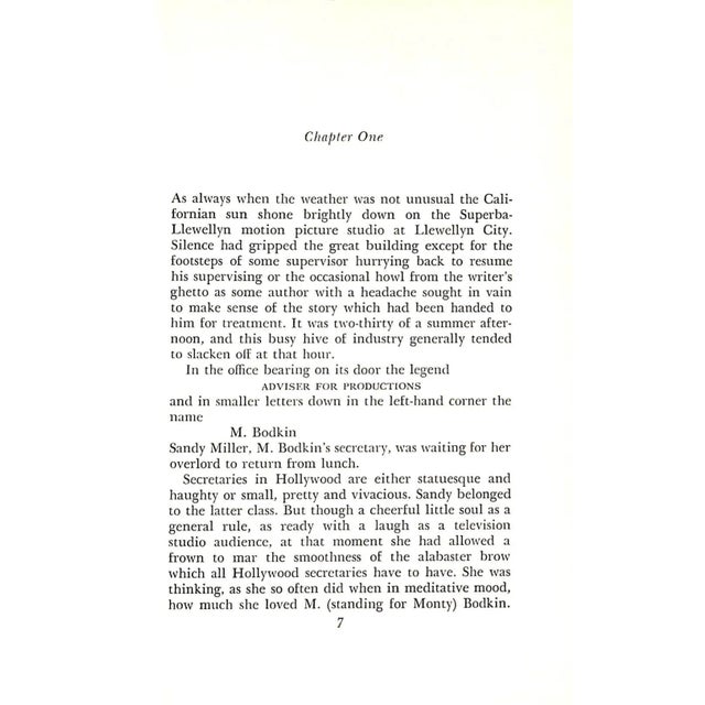 Traditional "Pearls, Girls and Monty Bodkin" Book 1972 Wodehouse, P.G. For Sale - Image 3 of 4