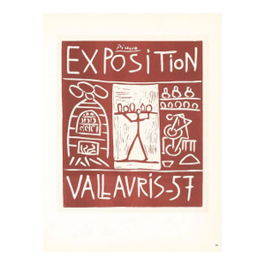 Picasso Lithograph 85 Exposition Vallauris 1957