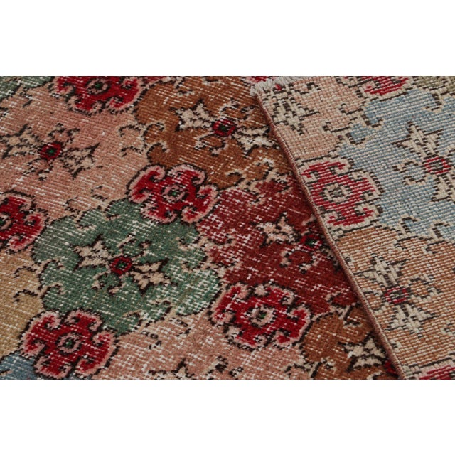 Textile 1960s Vintage Zeki Müren Art Deco Rug With Geometric Patterns For Sale - Image 7 of 7