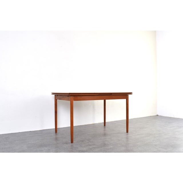 Mid-Century Modern Danish Extendable Dining Table in Teak, 1960s For Sale - Image 6 of 18