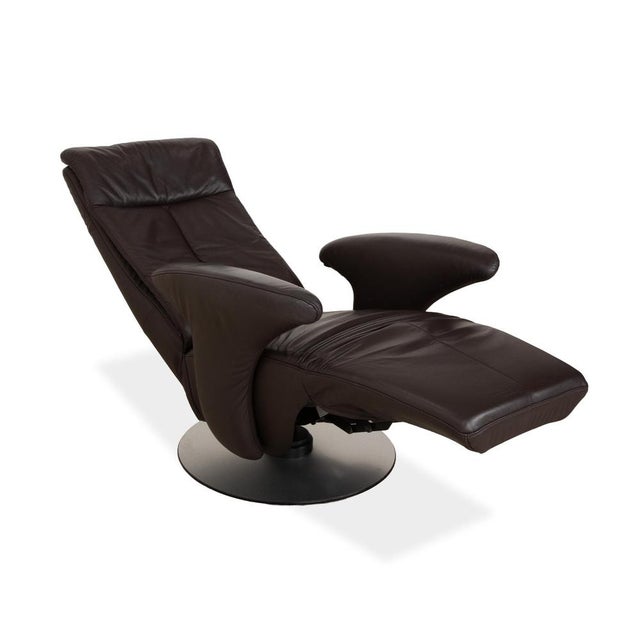 Brown Leather Armchair from Hukla For Sale - Image 4 of 12