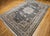 Textile Vintage Persian Nain Area Rug, Hand-Knotted Wool & Silk, Floral Pattern, 9x13, Navy & Ivory For Sale - Image 7 of 18