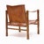 Wood Mid-Century Modern Wood and Cognac Leather Safari Armchair For Sale - Image 7 of 9