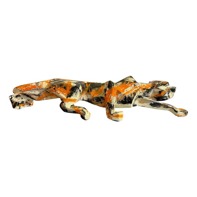 Silvio Formichetti, Panther Sculpture, 21st Century, Resin For Sale