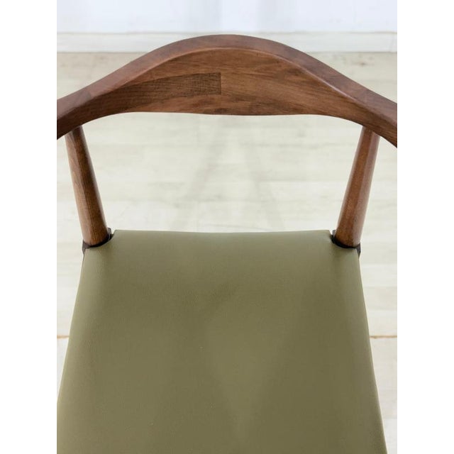 Textile Vintage Living Room Chair in Walnut For Sale - Image 7 of 9