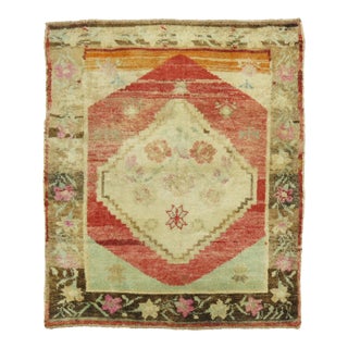 Square Medallion Turkish Throw Rug rug no.r4944 For Sale