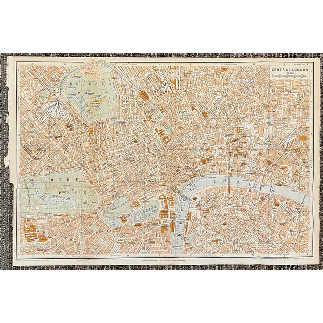 Central London Map For Sale - Image 4 of 5