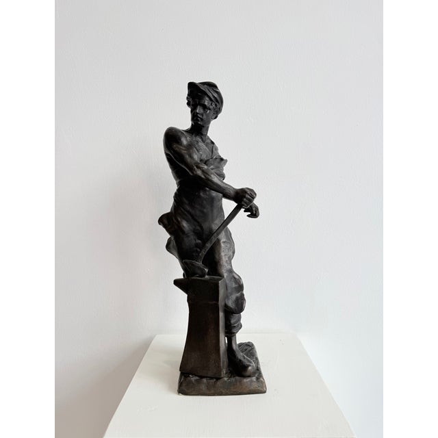 Blacksmith, 19th Century, Bronze For Sale - Image 16 of 16