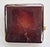 Vintage 1950's mid century ash tray, trinket dish, ring dish, vignette styling. Amber colored onyx with brass trim. Patina...