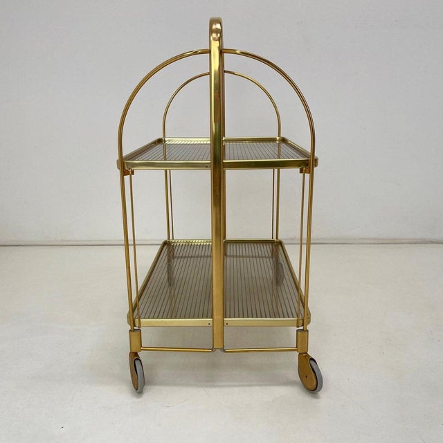 Plastic Vintage Folding Serving Cart, 1960s For Sale - Image 7 of 14