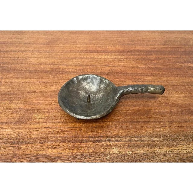 Brutalist Bronze Candleholder, 1970s For Sale - Image 6 of 11