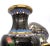 Early 20th Century Black Enamel Chinese Cloisonné Vase With Flowers and Birds, a Pair For Sale - Image 12 of 12
