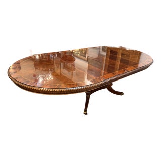 Henredon Neoclassical Mahogany Extension Dining Table For Sale
