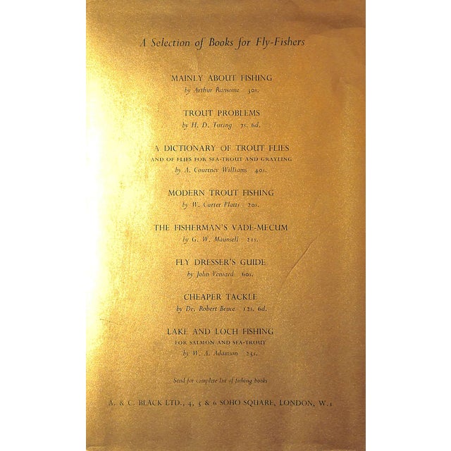 Gold "Sunshine and the Dry Fly" Book 1950 Dunne, J.W. For Sale - Image 8 of 8