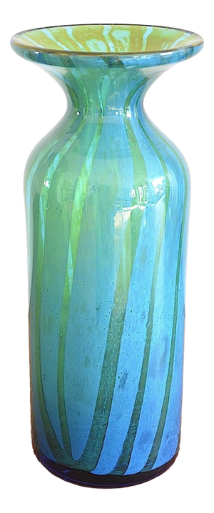 Maltese Glass Vase by Michael Harris for Mdina, 1970s