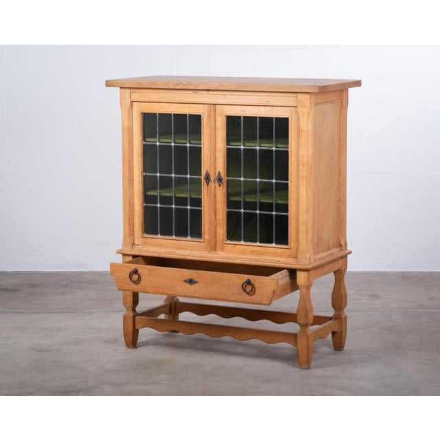 1960s Brutalist Oak Cabinet by Henning Kjærnulf, Denmark, 1960s For Sale - Image 5 of 13