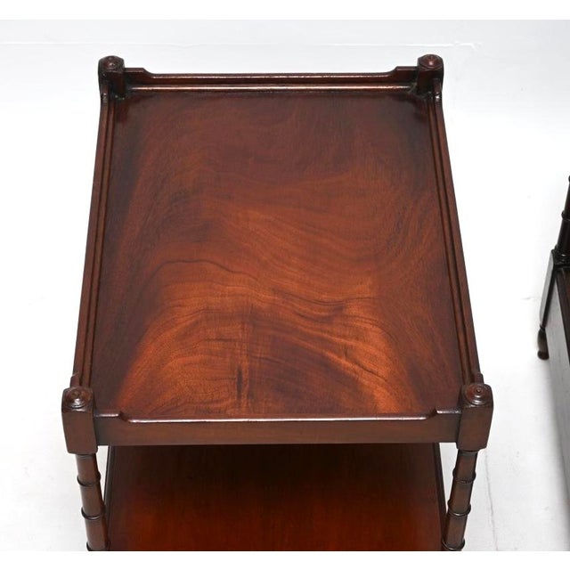 Antique Georgian Side Tables, 1930s, Set of 2 For Sale - Image 6 of 11