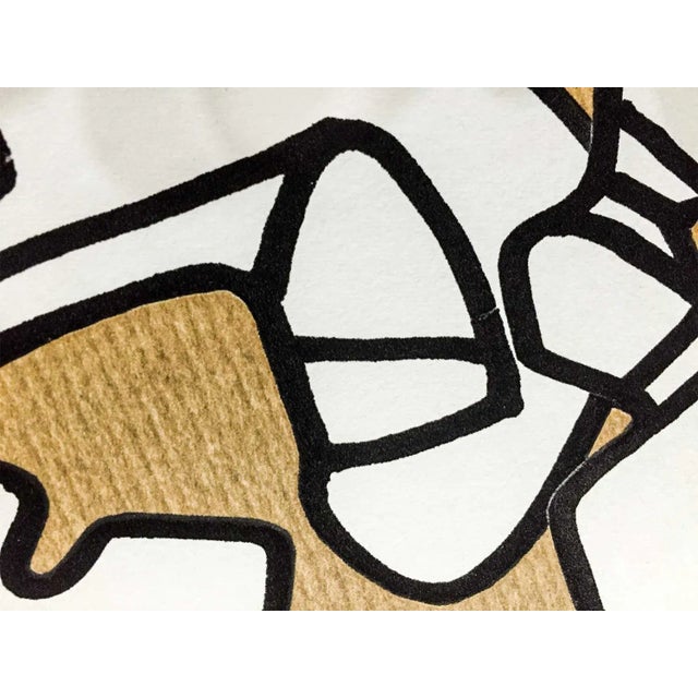 Abstract Jean Dubuffet Lithograph Limited Edition - Abstract Vacuum Forms W/Frame For Sale - Image 3 of 4