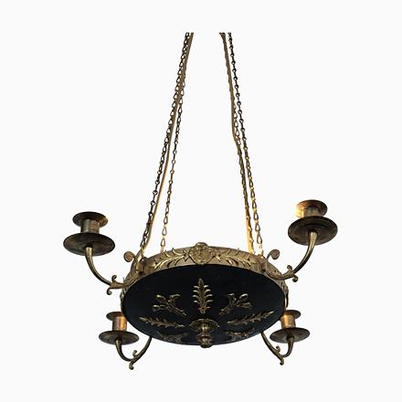 Pendant Light in Brass with Two Light Sockets, 1890s For Sale - Image 14 of 14