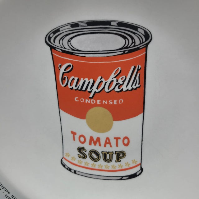 American Late 20th Century Mike Bidlo Not Warhol Limited Edition Ceramic Bowls Plates- Set of 2 For Sale - Image 3 of 12