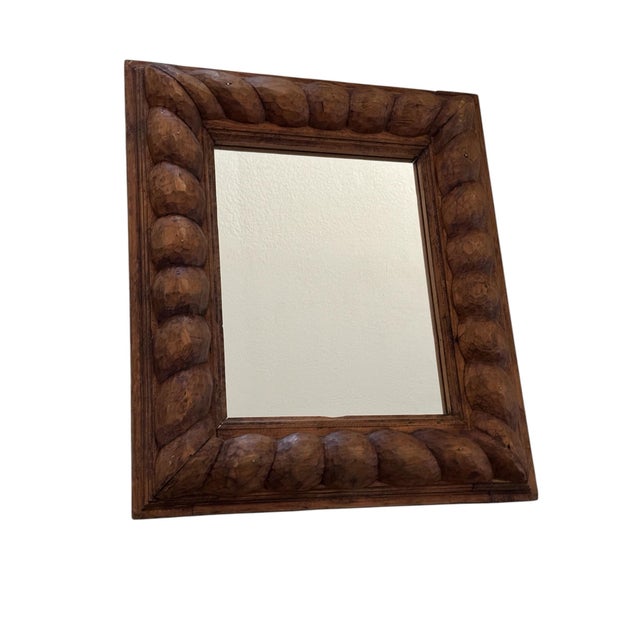 Vintage Carved Oak Mirror For Sale In Phoenix - Image 6 of 7