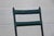 Pair of Jacques Adnet Distressed Green Leather & Black Metal Dining Chairs, France 1950s For Sale In Los Angeles - Image 6 of 18