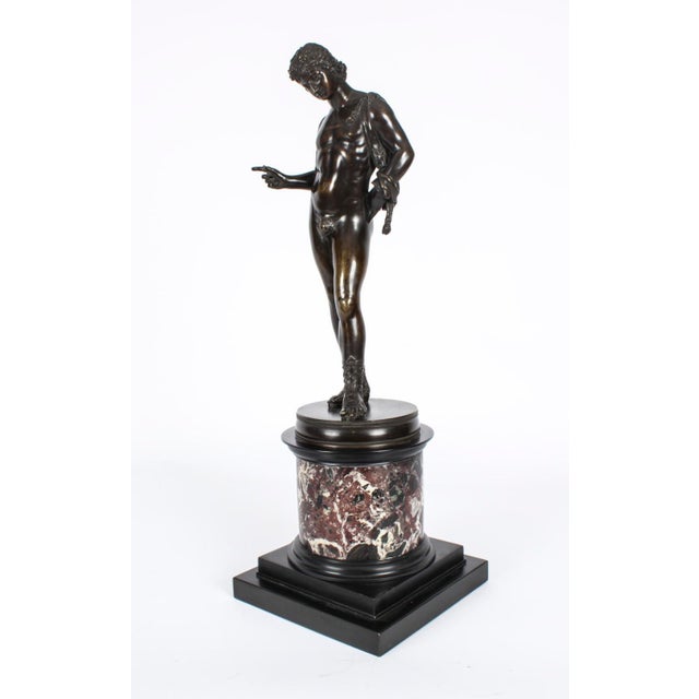 Grand Tour Figure of David, 19th Century, Bronze For Sale - Image 18 of 18