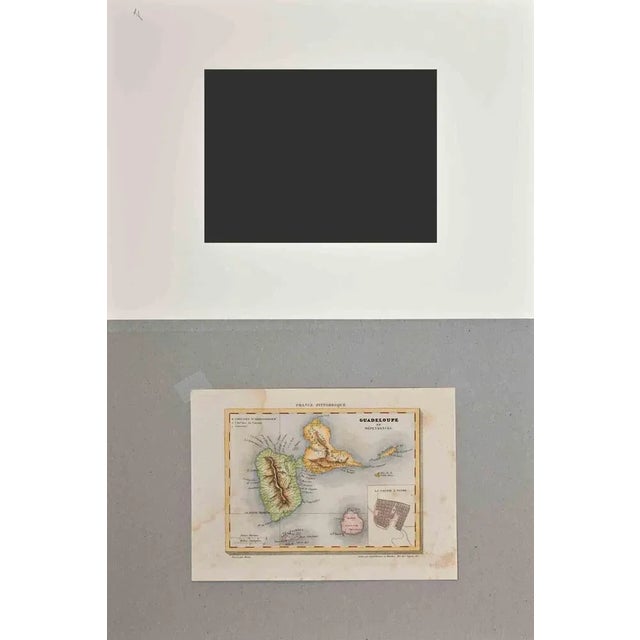 Map of Guadalupe is a Lithograph realized by Various artists in the 19th Century, part of the suite "France Pittoresque"....