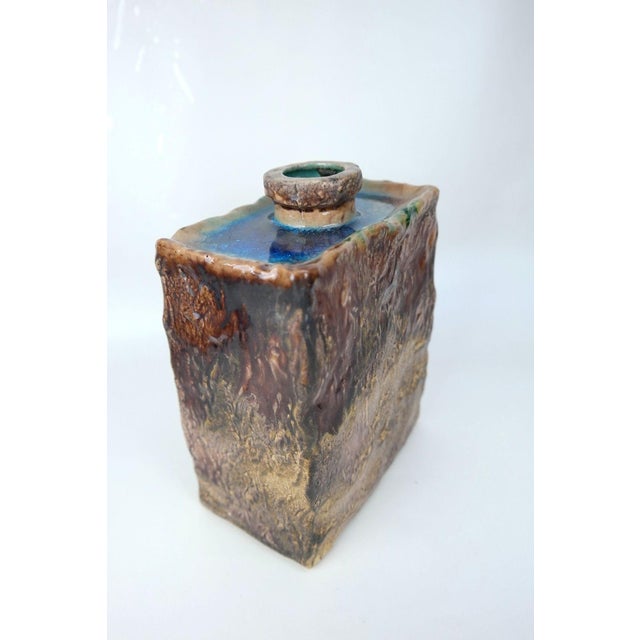 Vintage German Ceramic Vase with Glass Inlay from W. Goebel, 1960s For Sale - Image 4 of 14