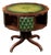 Late 19th Century Victorian Revolving Séance Table With Green Leather Top and Tufted Base For Sale