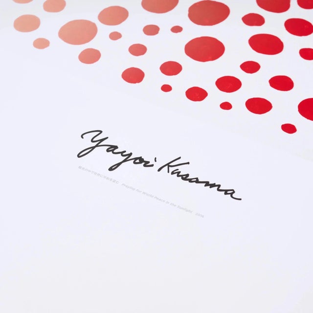 Yayoi Kusama, Praying for World Peacin in the Sunlight, Print, in New conditions. Designed from 2000