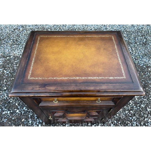 Very nice side cabinet with drawer in the Jacobean style by John Richards Fine Furniture. Beautifully and expertly...