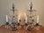 Exquisite Pair of Vintage Crystal Girandole Candelabra 5 Light Mantel Garnitures For Sale - Image 9 of 18