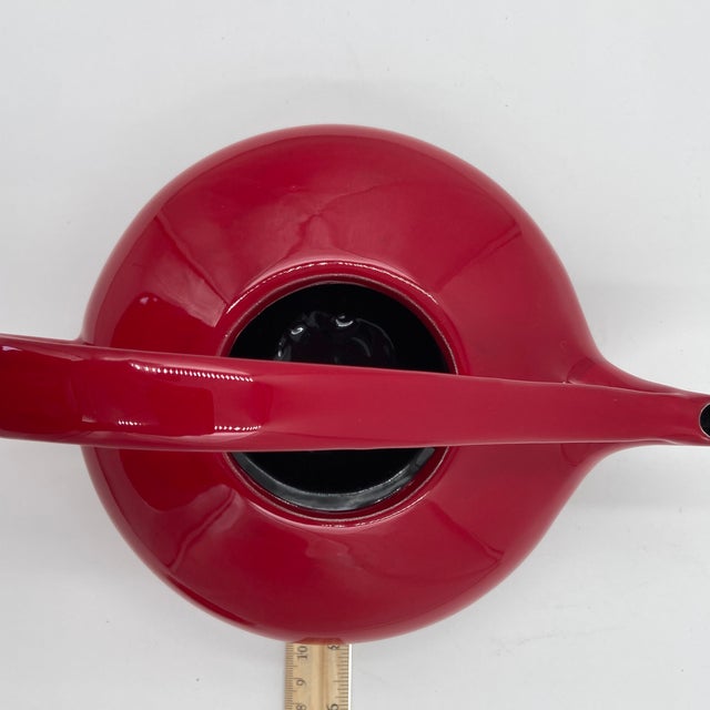 1990s Judith Weber "Dragon Red Classic Tea" Sculptural Ceramic Teapot For Sale - Image 9 of 10