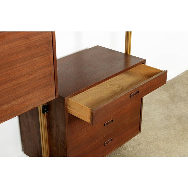 Mid Century Omni Wood Modular Wall Unit Shelving & Bookcase by George Nelson For Sale - Image 12 of 17