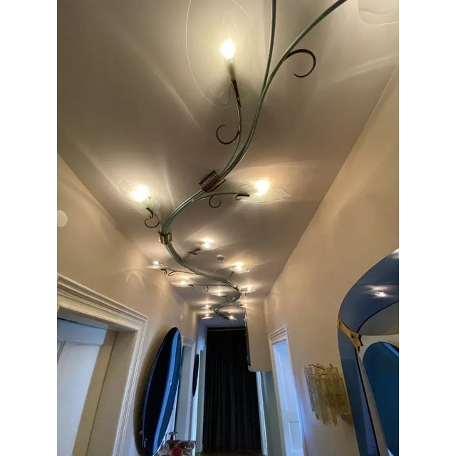 Mid-Century Modern Long Wall Lamp from Fontana Arte, 1950s For Sale - Image 3 of 13