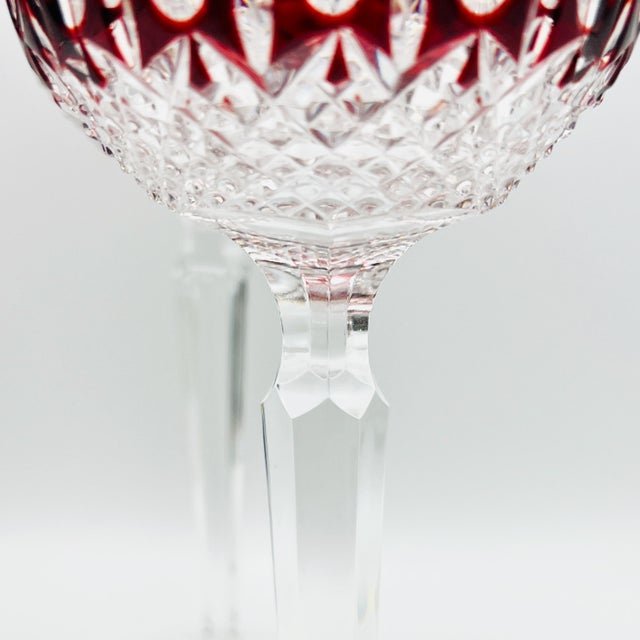 Glass Vintage Crystal Glasses from Waterford, 1980s, Set of 4 For Sale - Image 7 of 11