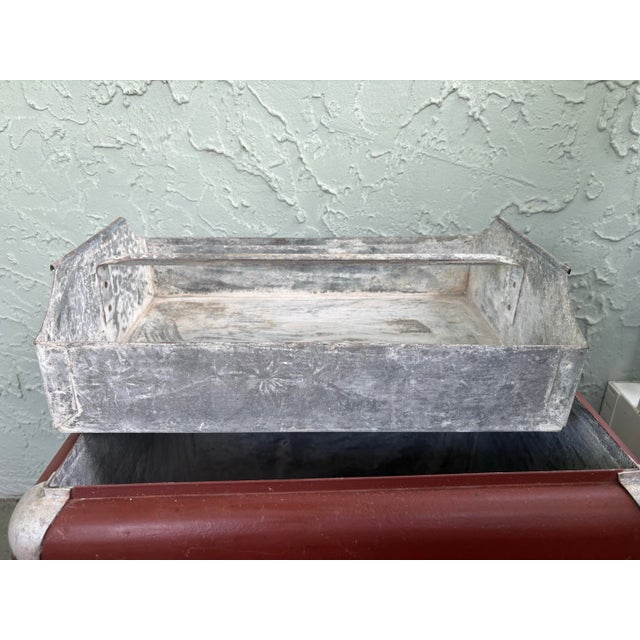 Vintage 1940s Drink Pepsi-Cola Embossed Metal Cooler by Progress Refrigerator Co. For Sale - Image 9 of 12
