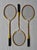 This set of three vintage Dumont badminton racquets was manufactured in Japan during the mid-20th century, when Japanese...