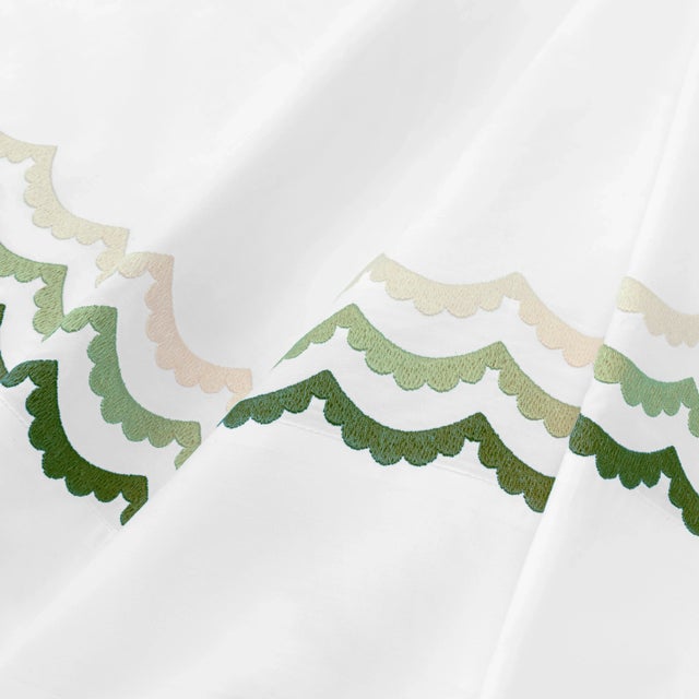 From renowned designer Celerie Kemble and luxury linen maker Hamburg House comes this exclusive Whimsical Scallop...