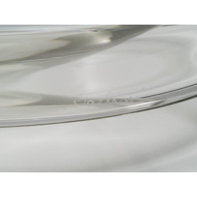 Suspended Clear Glass Bowl by Alfredo & Flavio Barbini for Barbini Murano, 1972 For Sale - Image 9 of 11