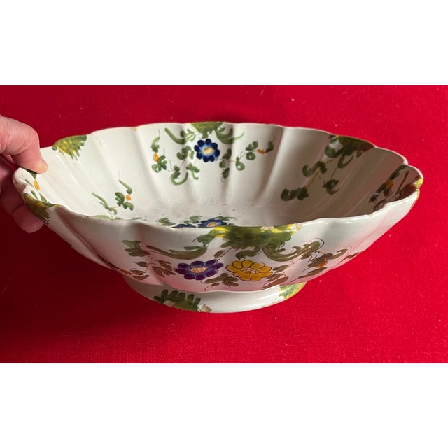 Antique 19th Century Italian Cantagalli Faience Centerpiece Fruit Bowl From Florence For Sale In New York - Image 6 of 15