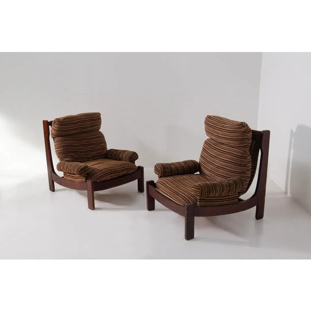 Space Age Italian Armchairs in Original Fabric, 1970, Set of 2 For Sale - Image 14 of 14