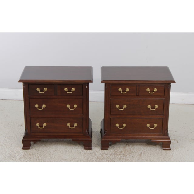Age: Approx: 30 Years Old Details: Finish Number Four Cherry Bracket Feet Dovetailed Drawer Construction High Quality...